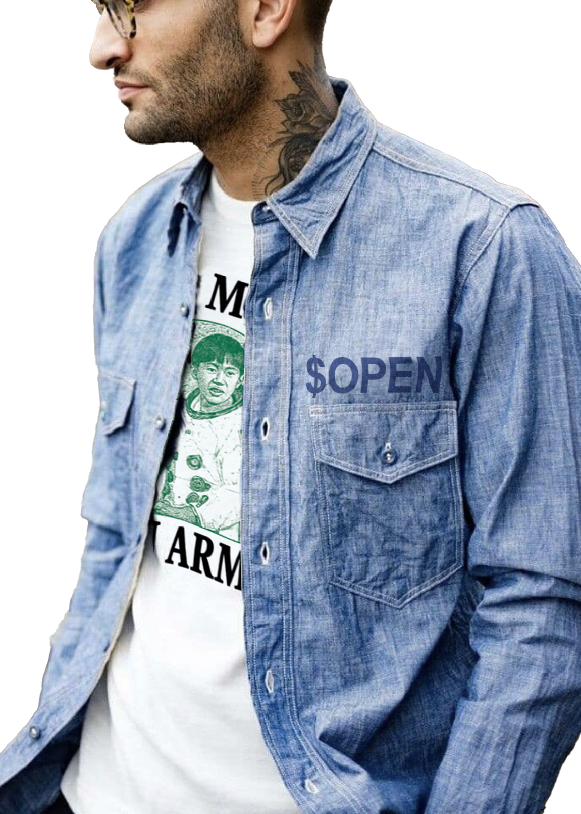 $OPEN Denim Shirt